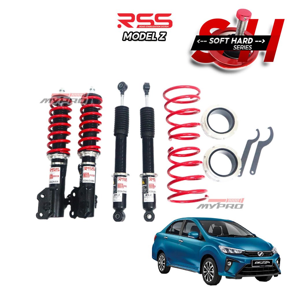 RSS Model Z Adjustable Absorber Suspension High Low Soft Hard Bodyshift