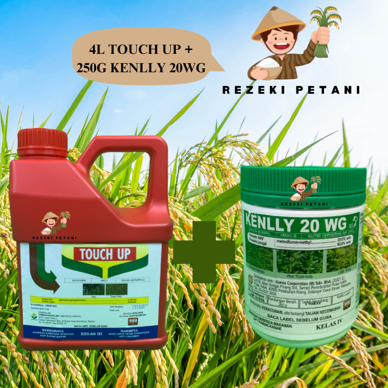 4L TOUCH UP + 250G KENLLY 20WG (1 SET PACKAGE) RACUN RUMPUT KEMATIAN ...