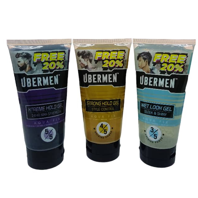 UBERMAN AQUA FIX GEL 150ML FREE 20% | Shopee Malaysia