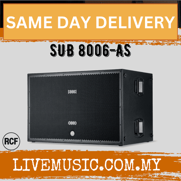 RCF SUB 8006-AS Professional Series Active Subwoofer ( SUB 8006 AS ...