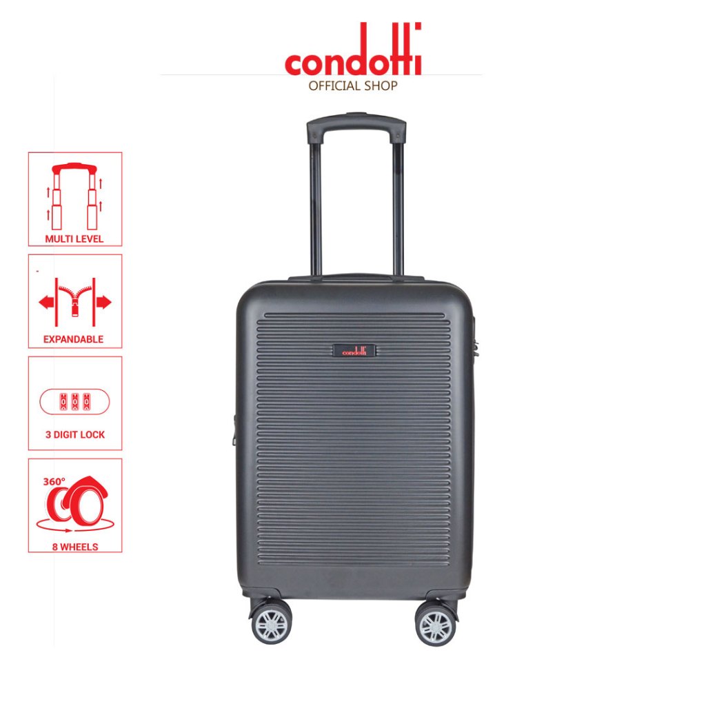 Condotti 20 ABS Hard Case with Expandable C 8033 Shopee Malaysia