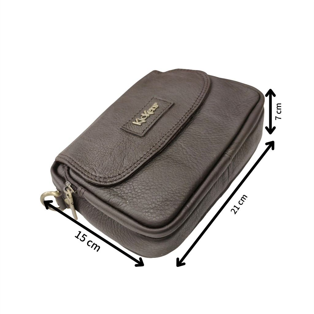 KICKERS ORIGINAL KULIT GENUINE LEATHER BEG PINGGANG LELAKI PHONE BAG POUCH BAG MEN SLING BEG BRANDED Shopee Malaysia