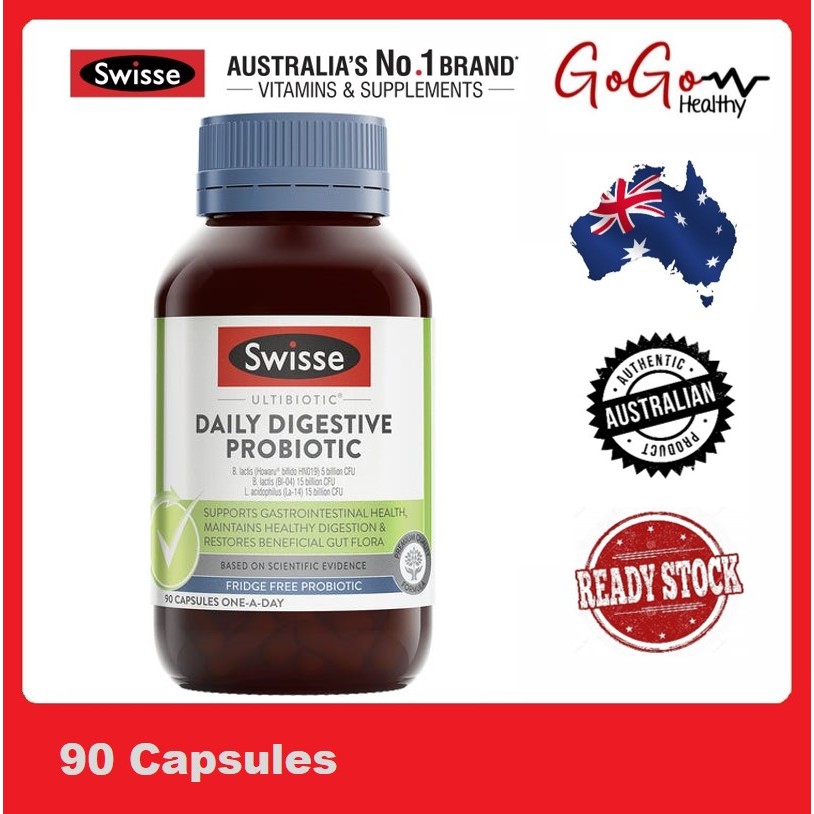 Daily Digestive Probiotic Capsules - 90 Pack