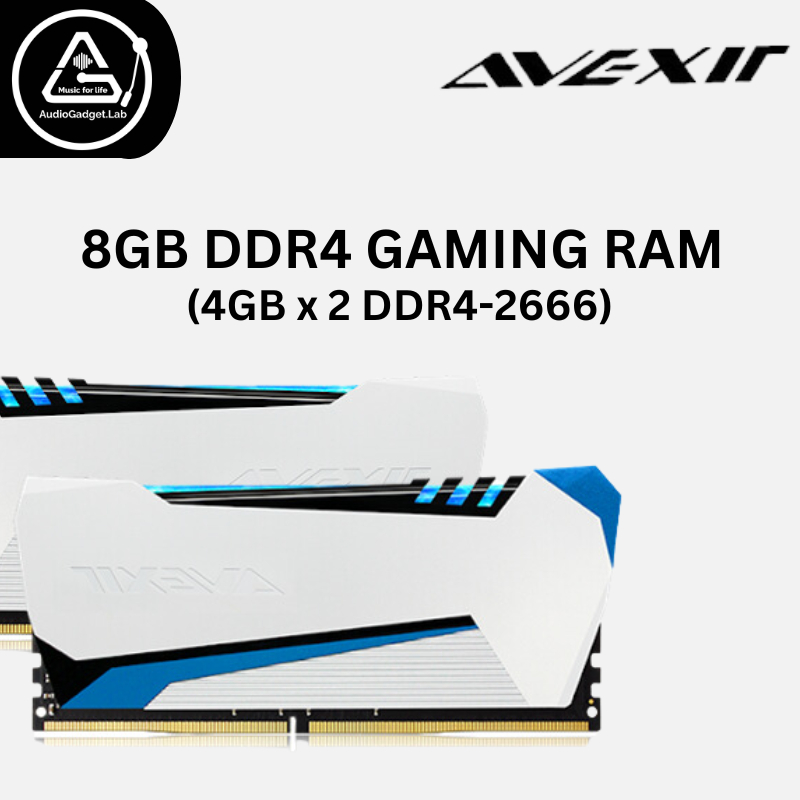 (Gaming RAM) Avexir Raiden Series Dual Channel 8GB RAM 4GBx2 DDR4-2666 ...