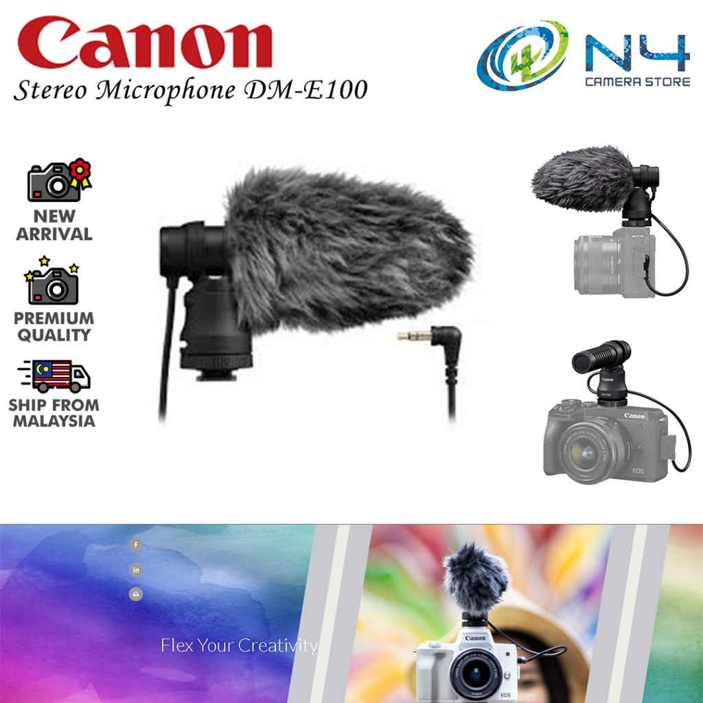 Stereo Microphone DM-E100 (Original Canon Product) CANON DM-E100 ...
