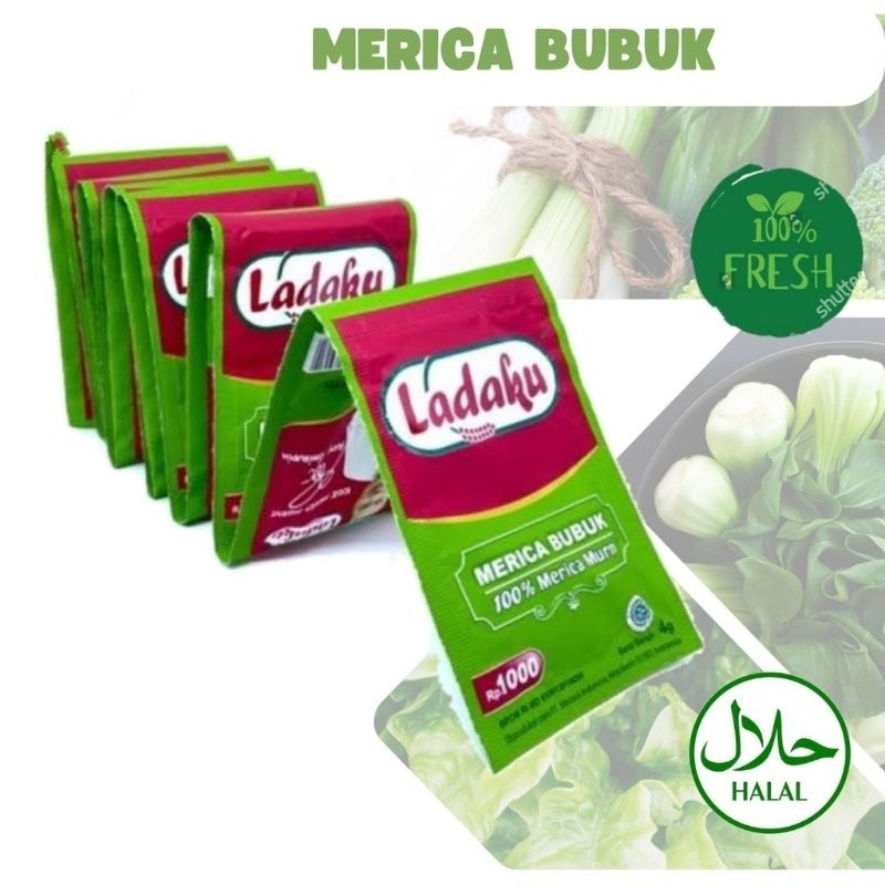 LADAKU SERBUK MERICA / LADA PUTIH 100% CAP LADAKU -2.5 @ 3gram x 1 pcs ...