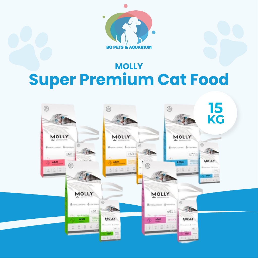 MOLLY Super Premium Cat Food 15KG Shopee Malaysia