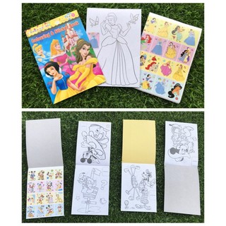 1Book Children Cartoon Coloring Book & Sticker Book | Shopee Malaysia