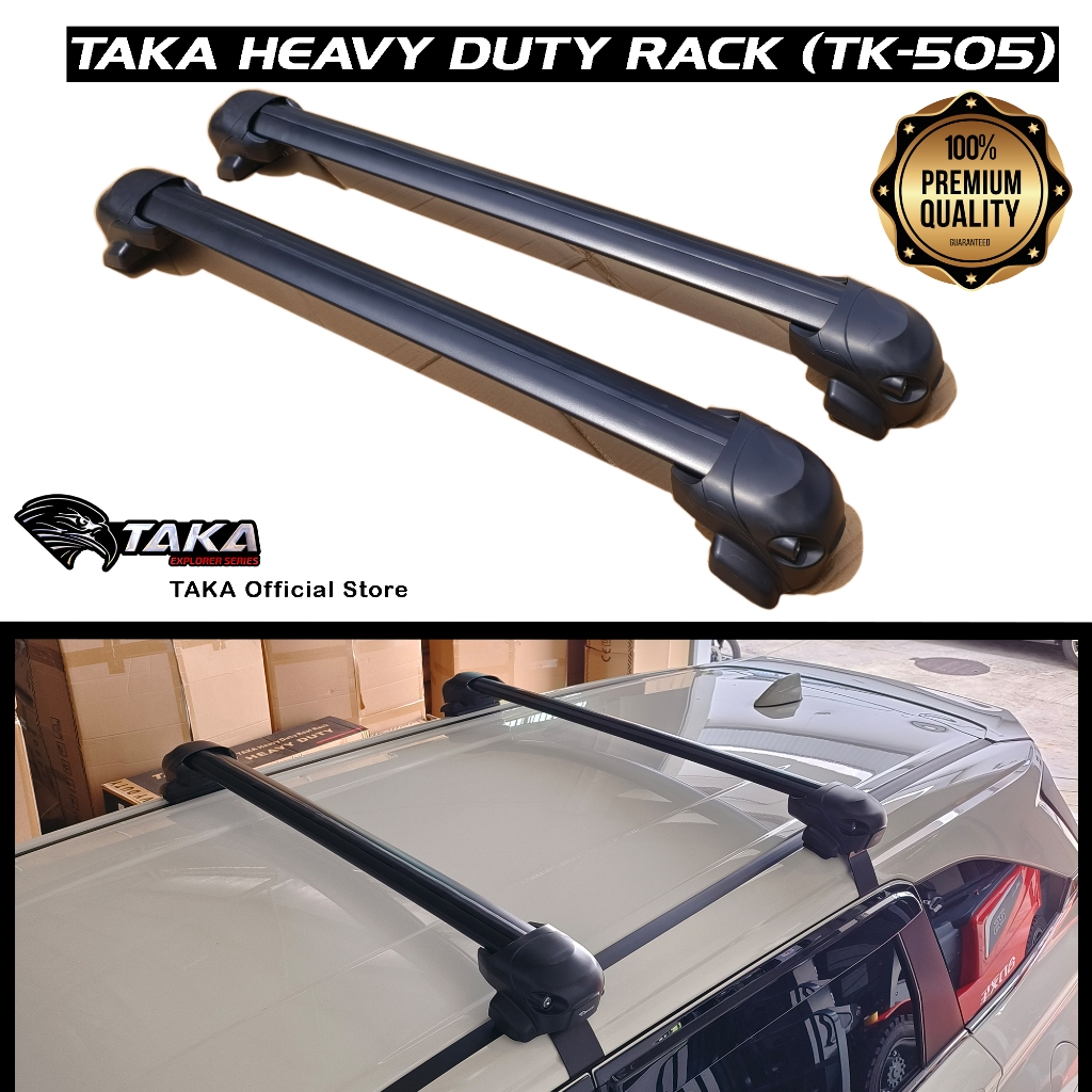 TAKA Heavy Duty Roof Rack TK 505 For Roofbox RTT Kayak MAX LOAD 200KG LOW NOISE