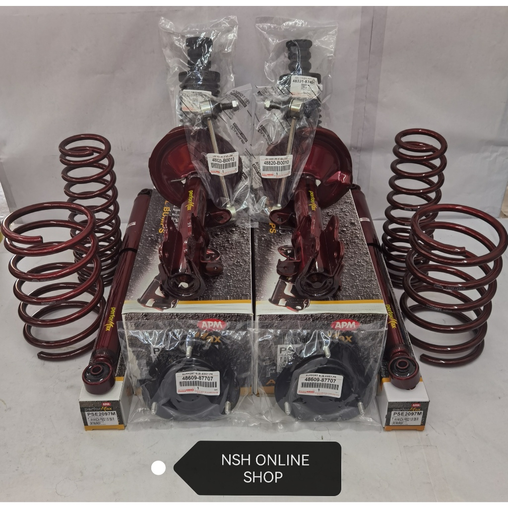 APM PERFORMAX Absorber Set (Heavy Duty)+Sport Spring for Toyota Avanza ...