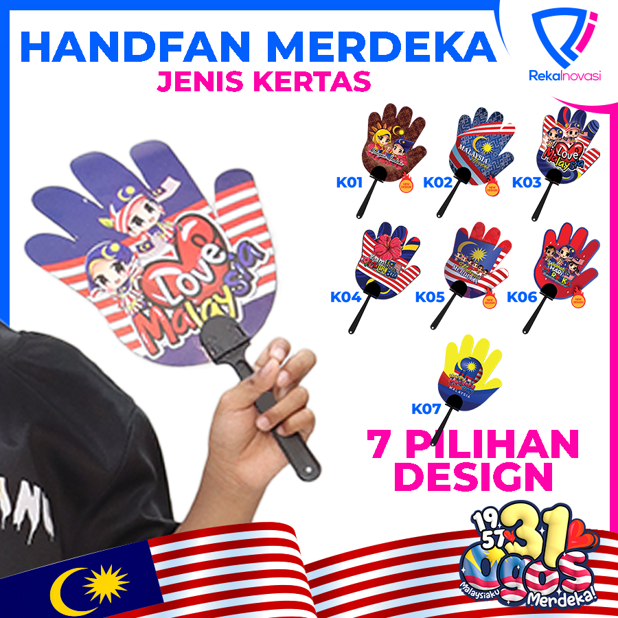 Handfan Kipas Tangan Merdeka Kipas Tangan Kertas Aksesori Merdeka 2024 ...