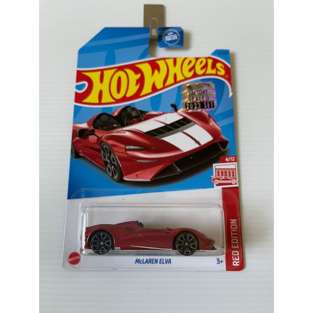 Hot Wheels McLaren Elva - édition Rouge Target USA 4/12 - échelle 1/64 - Rouge - Neuf En Boîte