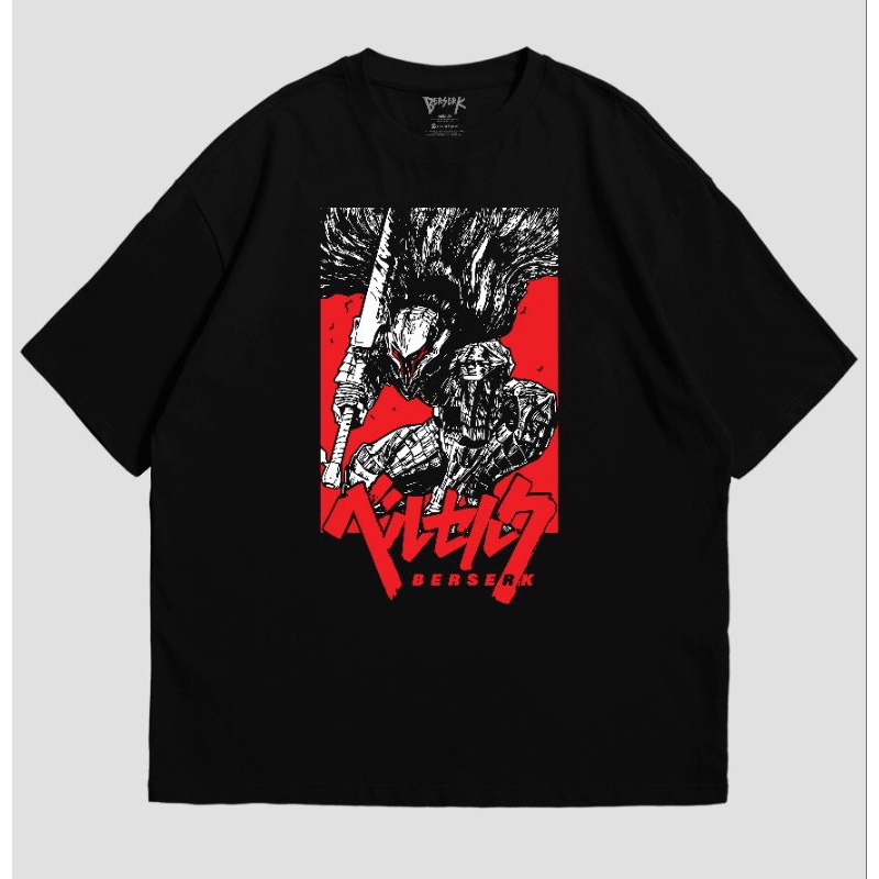 Berserk Anime Tee Manga Japanese Novel Guts Baju lelaki 100% Cotton ...