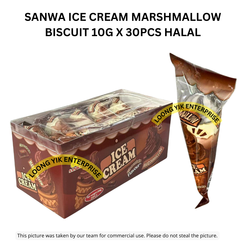 SANWA ICE CREAM MARSHMALLOW BISCUIT 10G X 30PCS HALAL Shopee Malaysia
