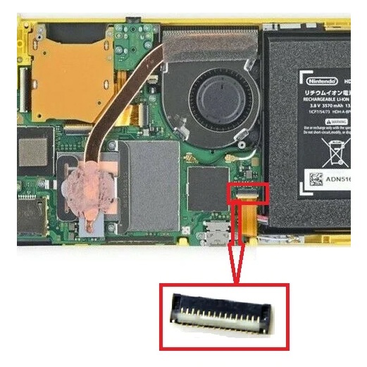 Nintendo NS Switch lite 29 Pin Flex Cable Connector Power Circuit ...