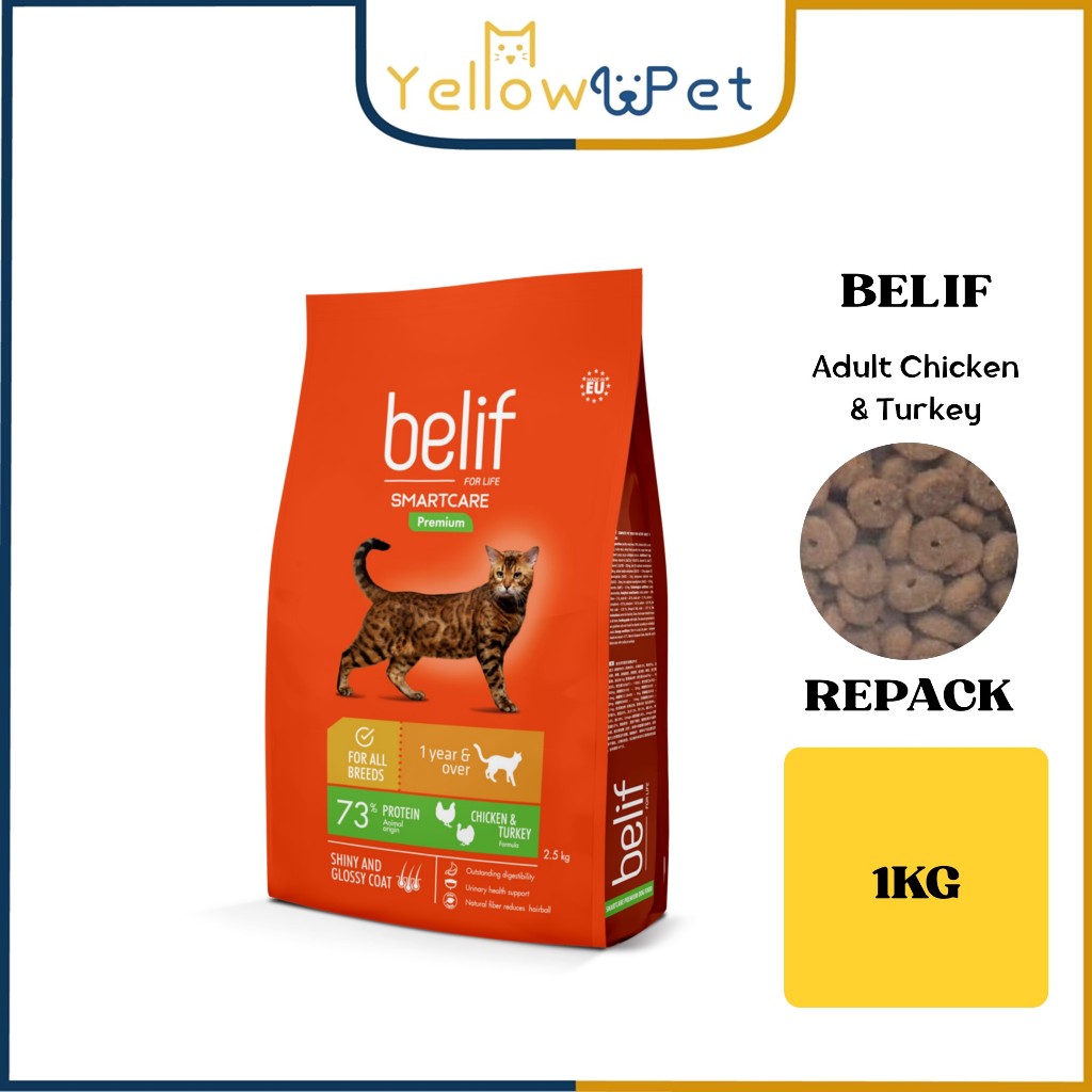 Belif Premium Cat Food 1kg (Repack) Shopee Malaysia