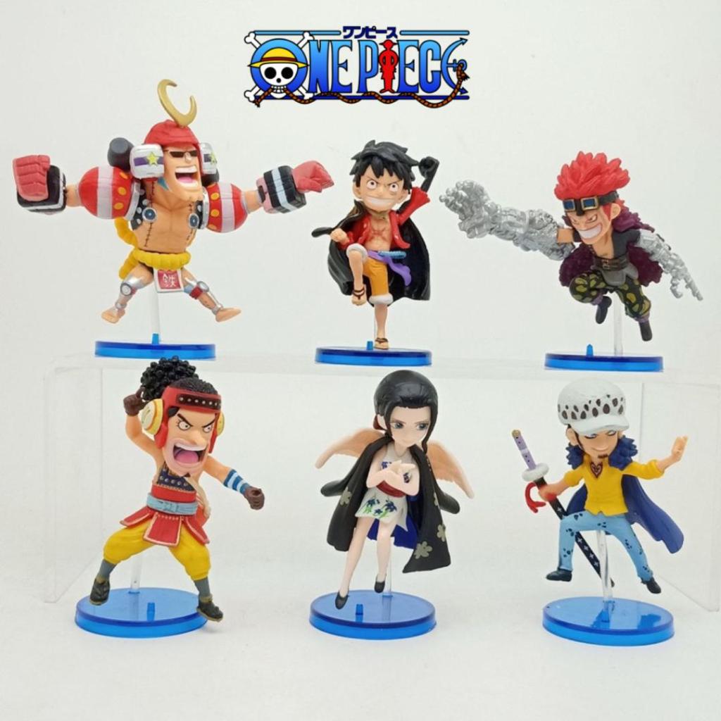 One Piece WCF Wano Arc Franky Luffy Eustass Kid Usopp Robin Law Mini ...