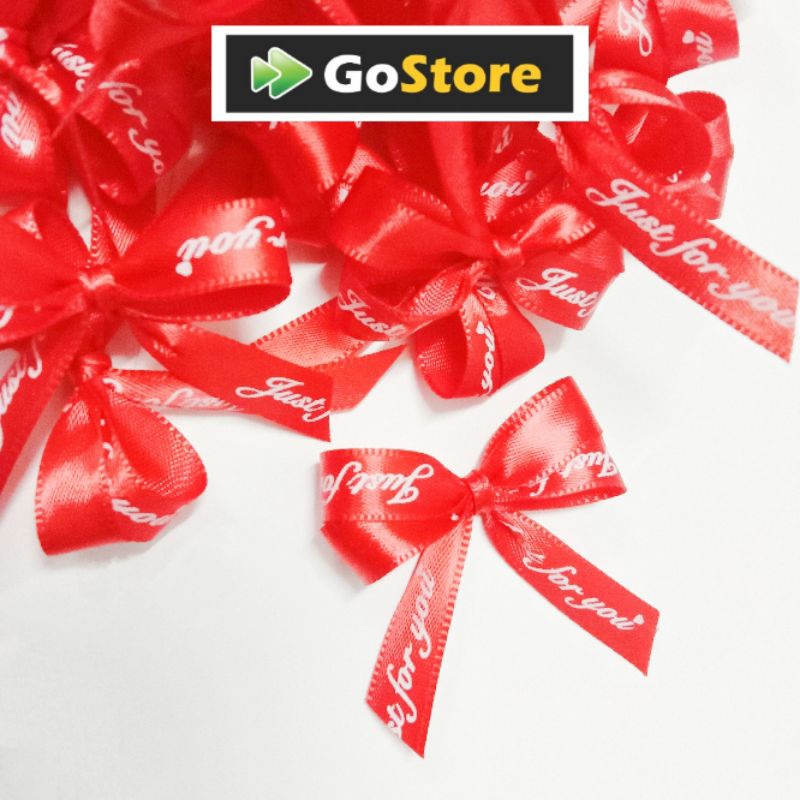 Mini Ribbon Double Loop Just For You Ready Made Ribbon Bow | Shopee ...