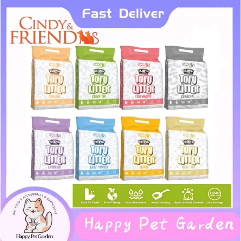 CINDY & FRIENDS TOFU CAT LITTER 7L/Cindy's Recipe Natural/Tofu Cat
