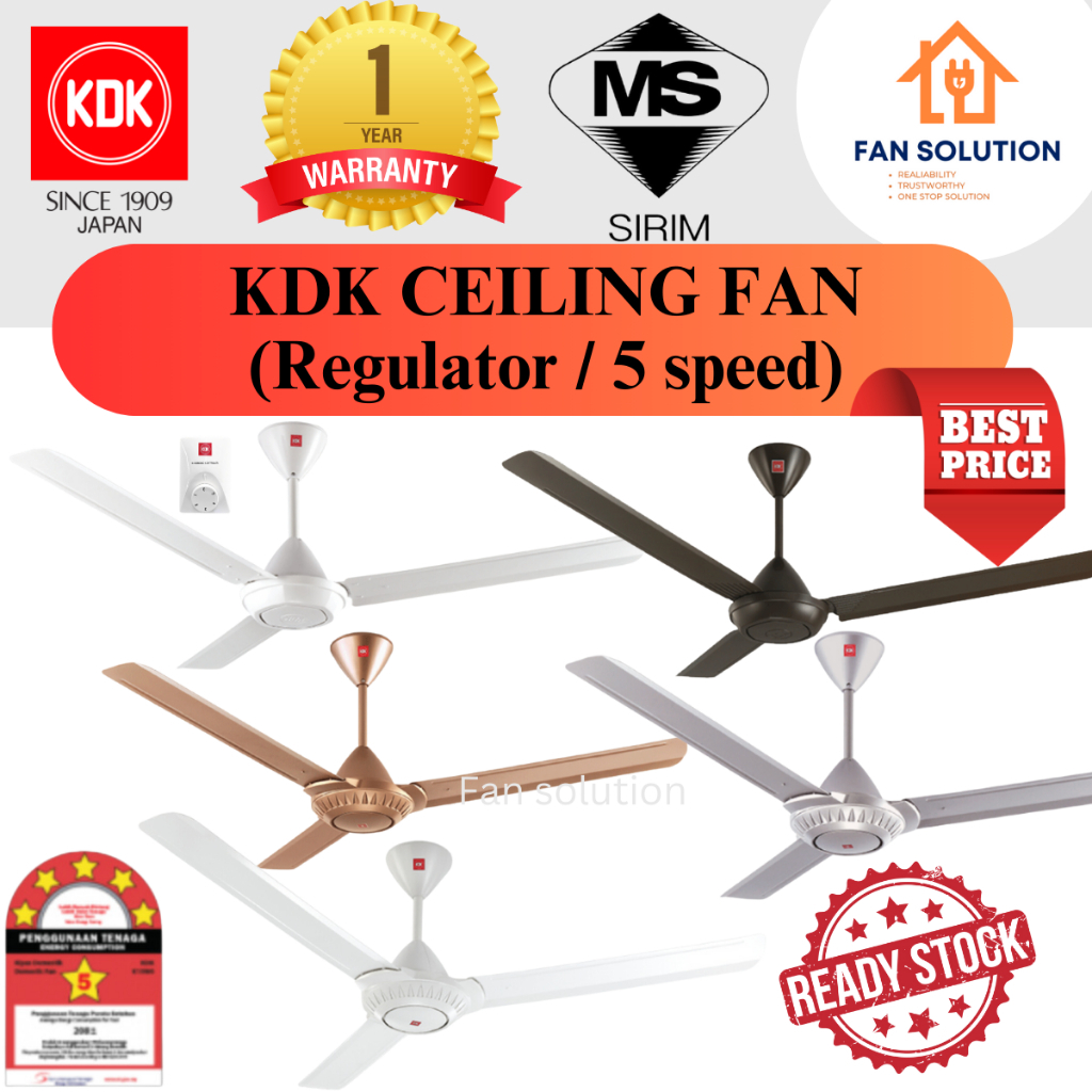 [1 UNIT / SINGLE PACK] KDK CEILING FAN REGULATOR K15VO 60