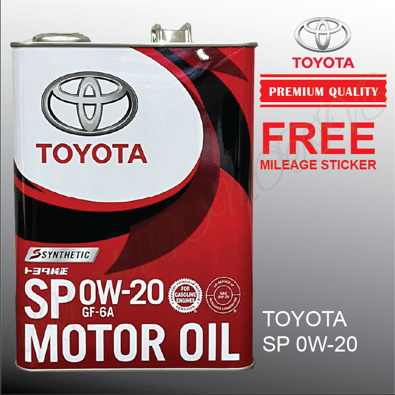 ORIGINAL JAPAN TOYOTA FULLY 0W20 4L ALTIS CAMRY VELLFIRE ESTIMA ALHARD ...