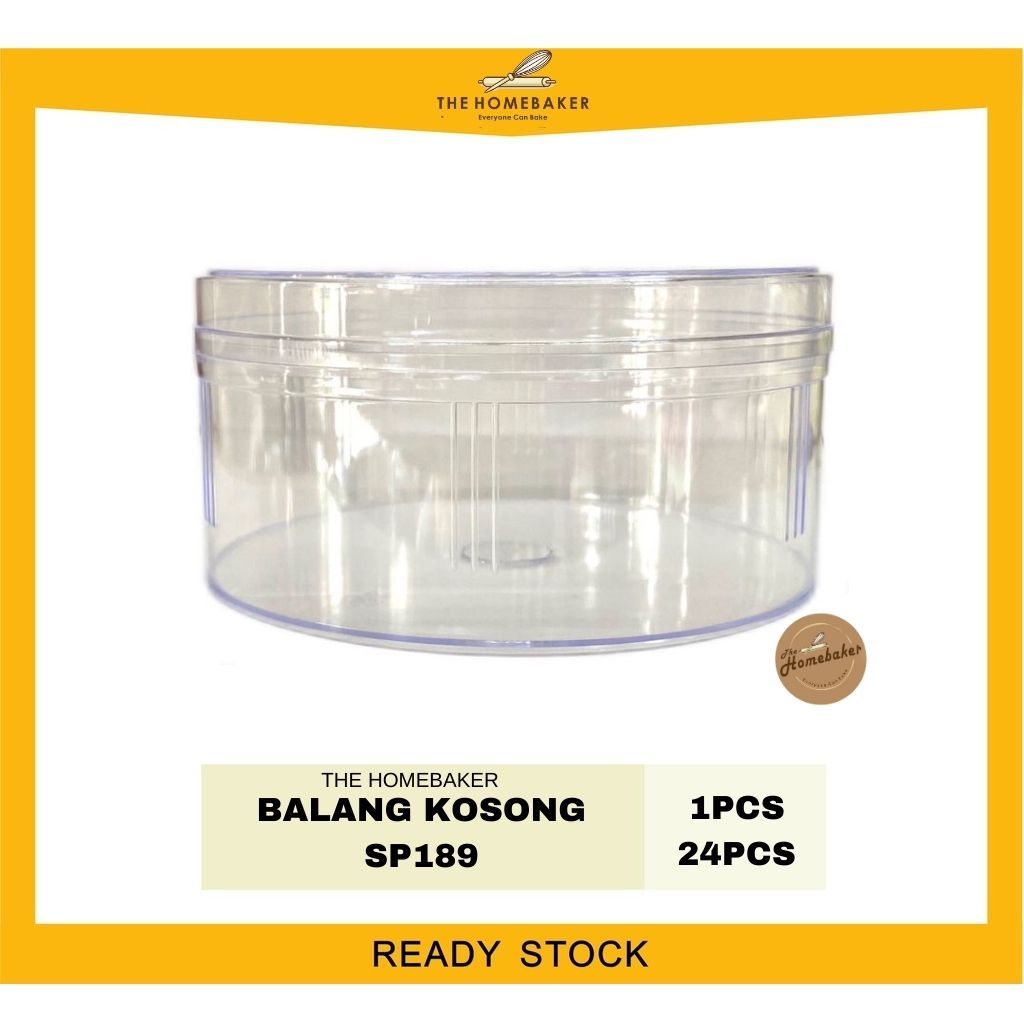 Bekas Kuih Raya Transperant Bulat / Cookies Container Transparant Round ...