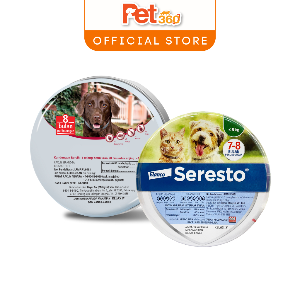 CLEARANCE Seresto Collar Tick Fleas Prevention For Cat or Dog Size 38cm 70cm x 1 Shopee Malaysia