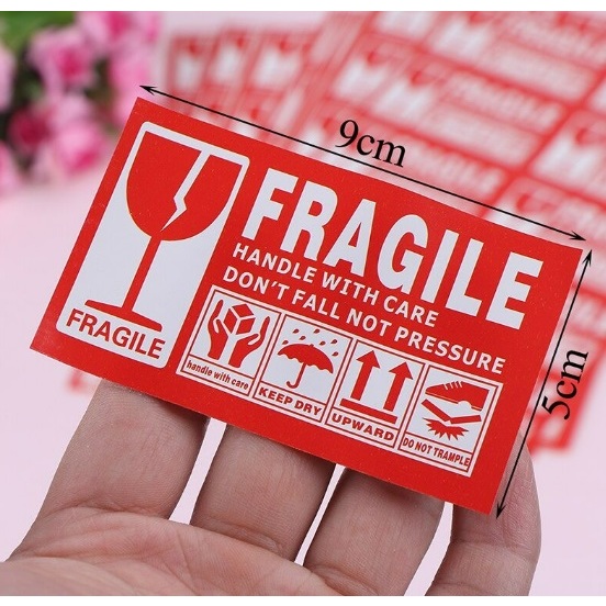 Fragile Sticker Label Packaging Handle Wire Care Not Pressure Easy To ...