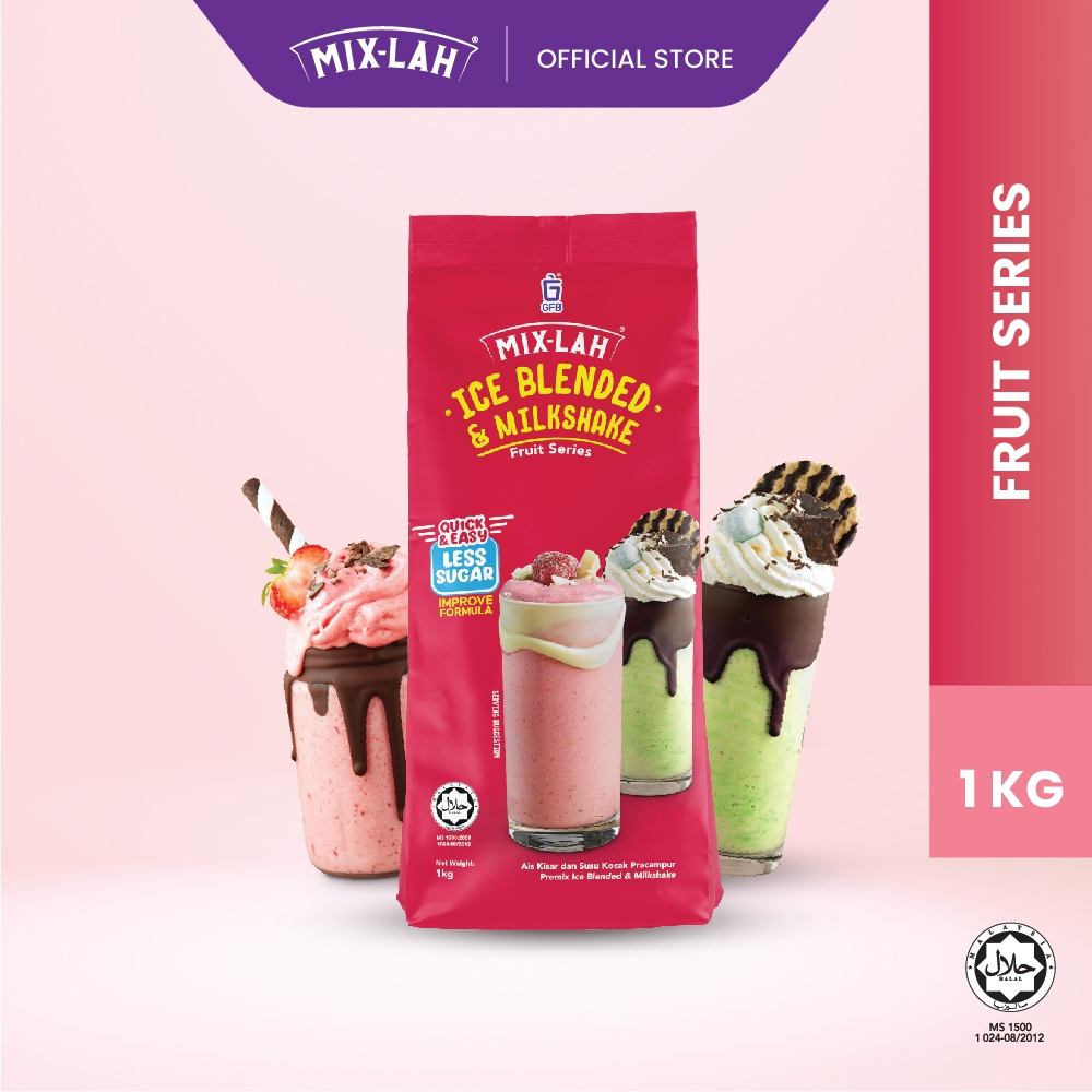 MIX-LAH Fruit Series Ice Blended & Milkshake Powder (1kg) | Shopee Malaysia