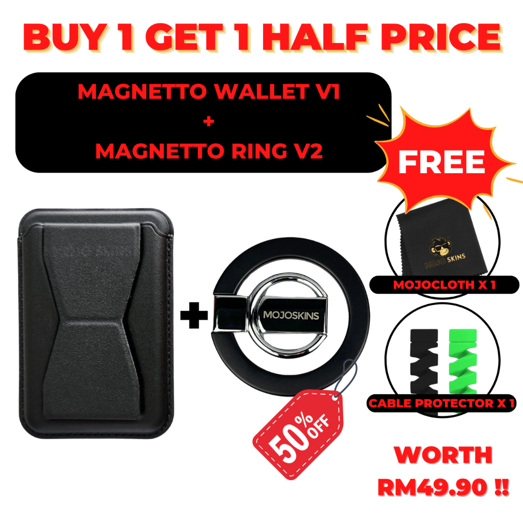 Mojoskins Magnetto Wallet Stand Magnetic Card Standing To Attach On