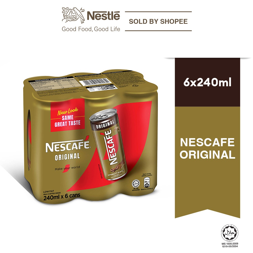 NESCAFE Original Can (240ml x 6 Pcs) | Shopee Malaysia