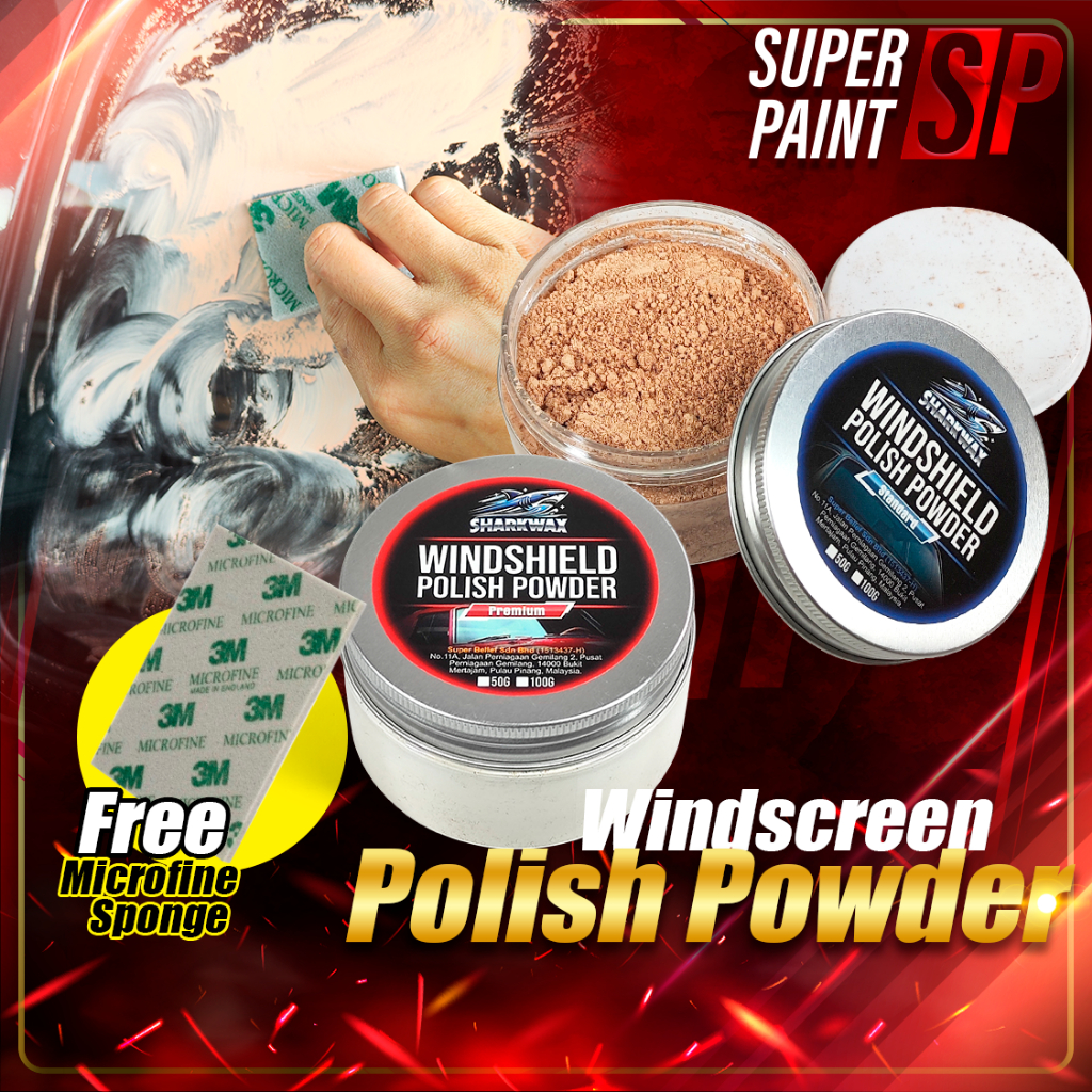 Shark Wax Windshield Polishing Powder US Technology Windscreen/Glass ...