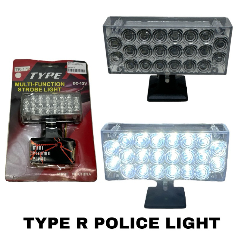 TYPE R POLICE LIGHT LED UNIVESAL | Shopee Malaysia