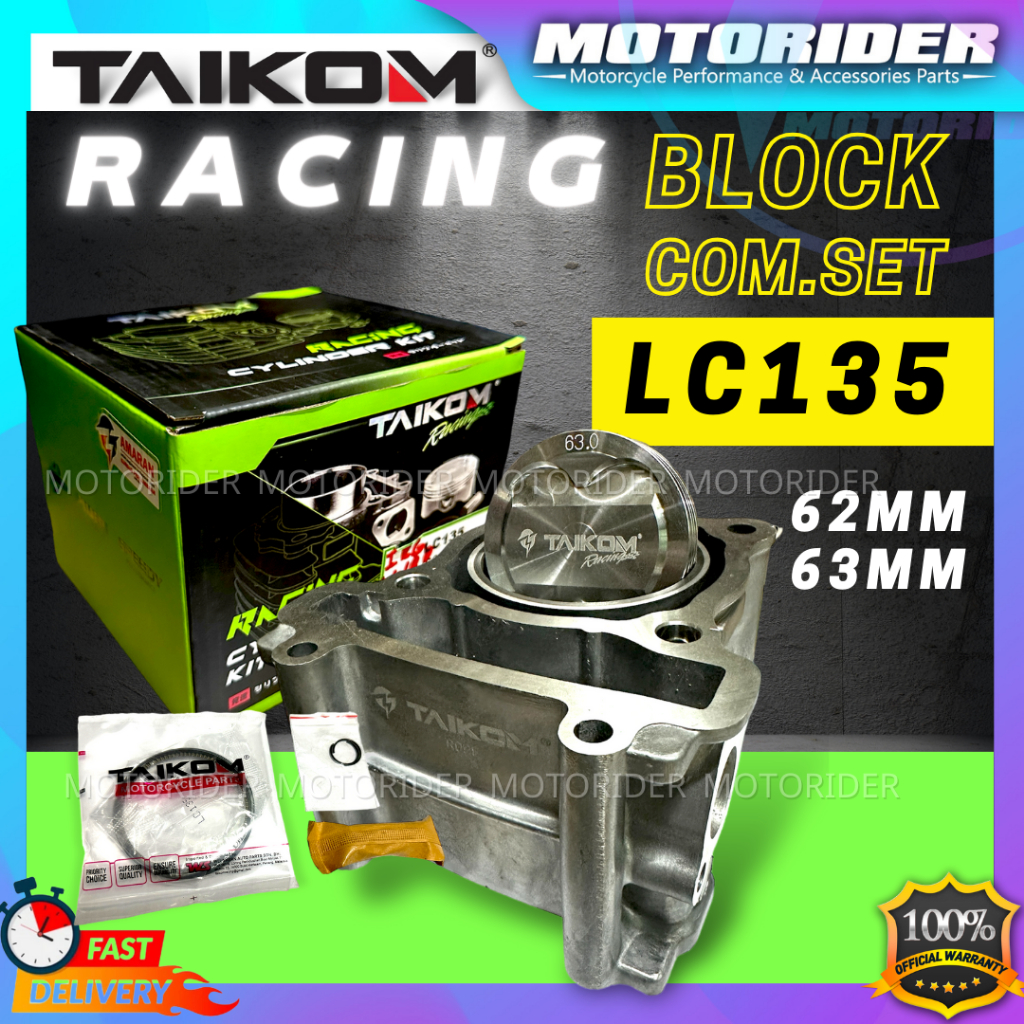 TAIKOM BLOCK RACING 62MM 63MM LC135 135LC LC Y15ZR Y15Z FZ150 FZ Y15 ...