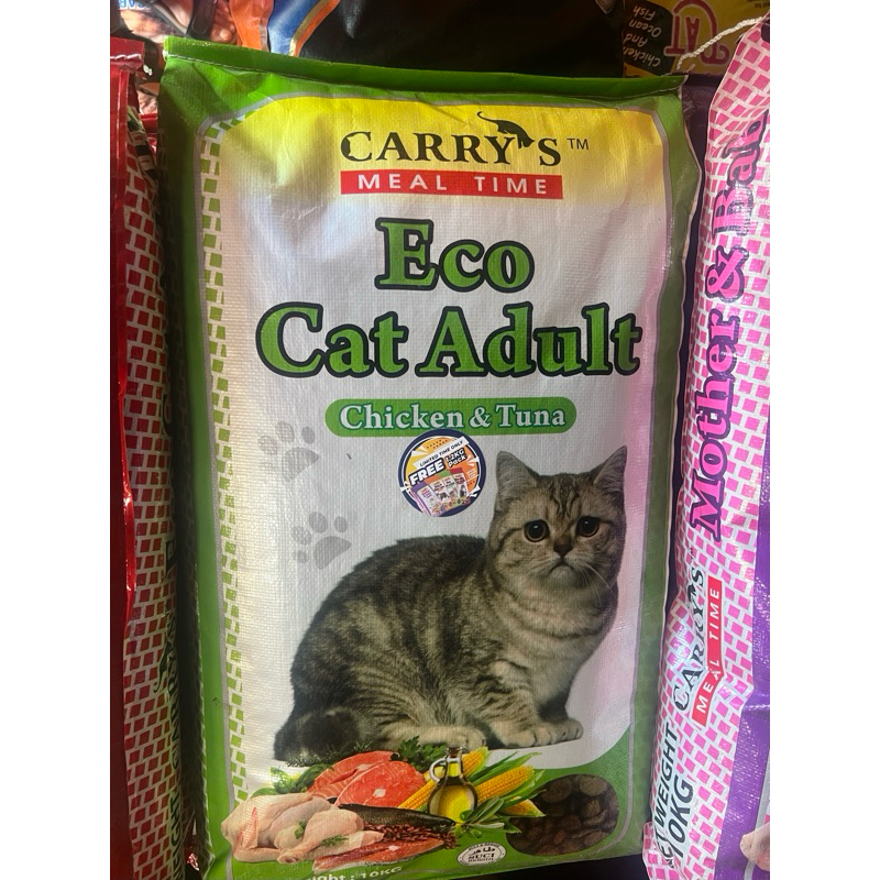 Repack Carrys Eco Cat Adults CHICKEN & TUNA | Shopee Malaysia