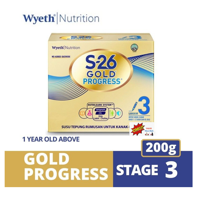 NEW S-26 Gold Progress Step 3 - (200g) [1 - 3 Years](Trial Pack)(Exp ...