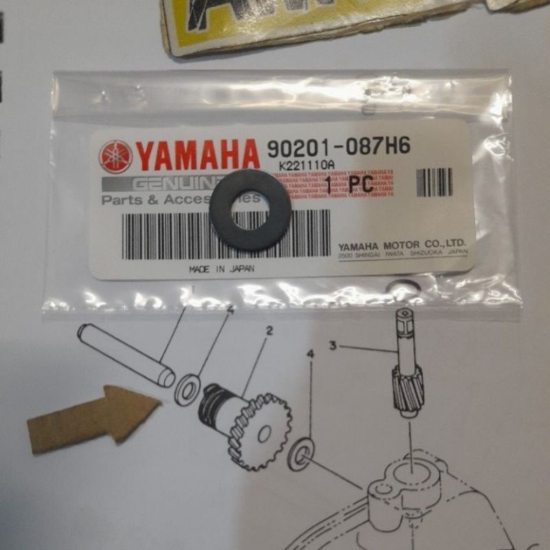 125/RXZ WASHER GEAR RPM ORIGINAL HLY (JAPAN) 1PCS | Shopee Malaysia