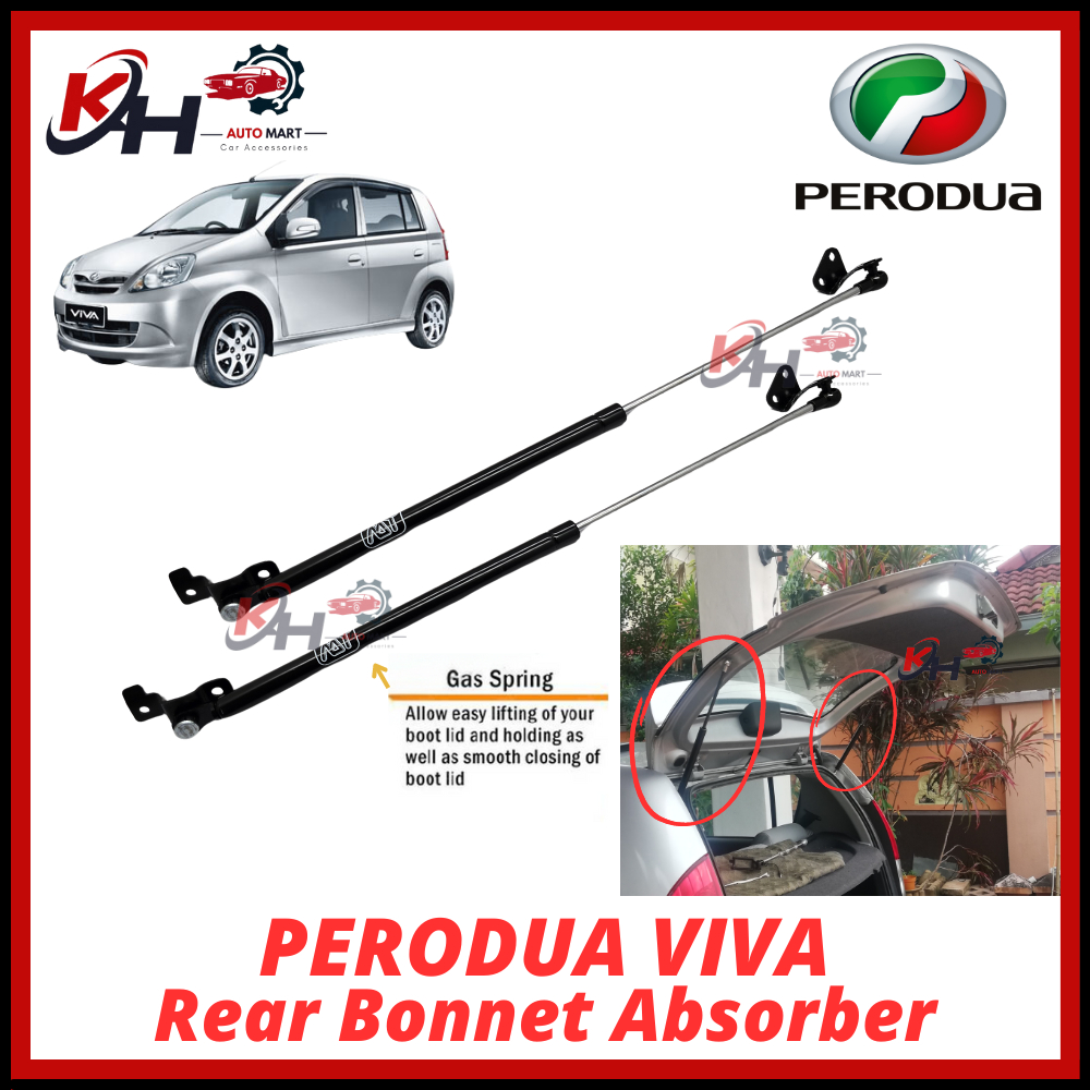 PERODUA VIVA /VIVA ELITE Rear Bonnet Absorber Trunk Damper Gas Spring ...