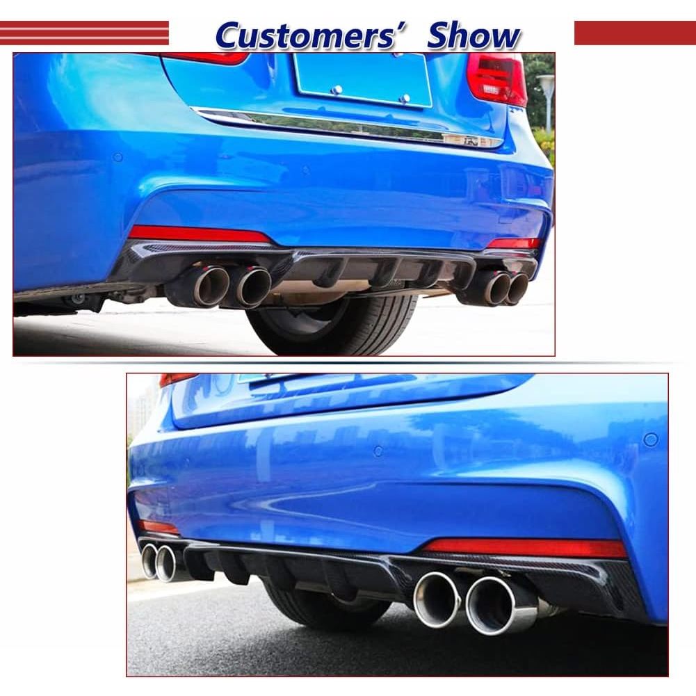 BMW F30 M Sport Rear Bumper Diffuser 316i 318i 320i 325i 330i 3 series ...