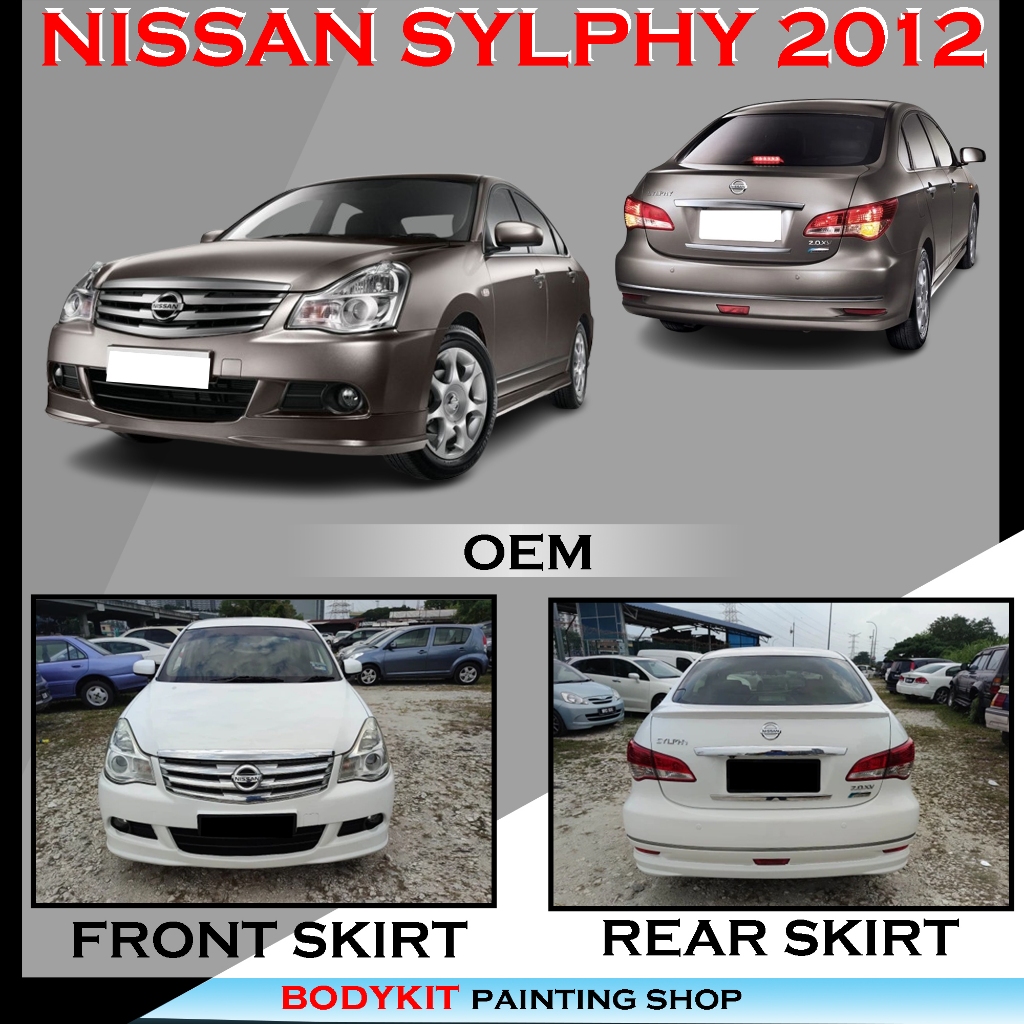 NISSAN SYLPHY 2012 OE STYLE FULLSET SKIRTING (FRONT SKIRT, REAR SKIRT ...