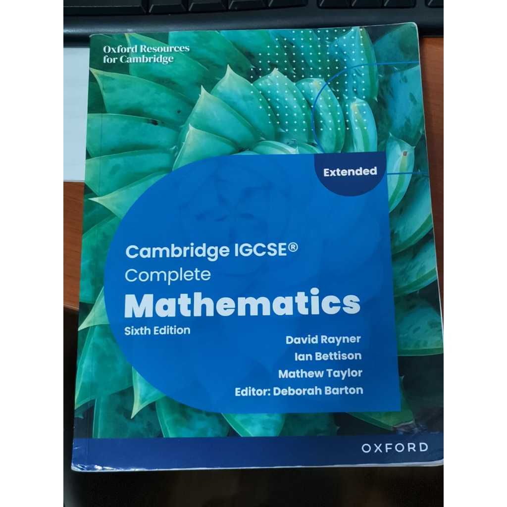 Used Cambridge IGCSE Complete Mathematics Extended: Student Book Sixth ...