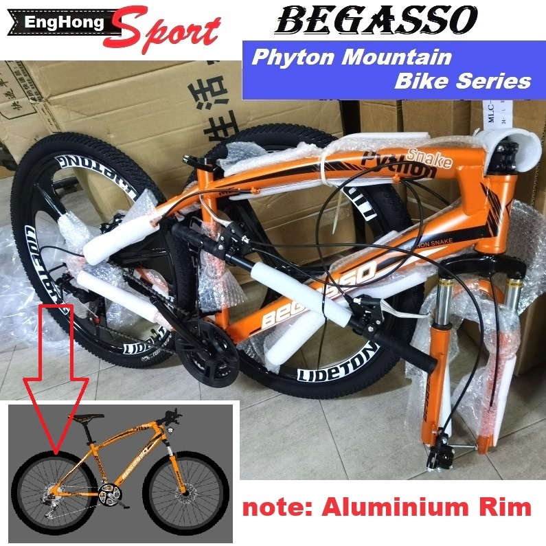 Begasso Sport Bike bicycle 26inch BEGASSO Mountain Bike Begasso MTB BIKE Begasso Mountain Bicycle Shopee Malaysia