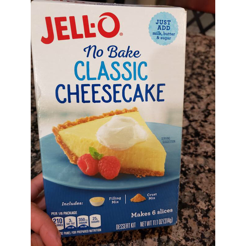 Jell-O no bake classic cheesecake mix 314gram | Shopee Malaysia