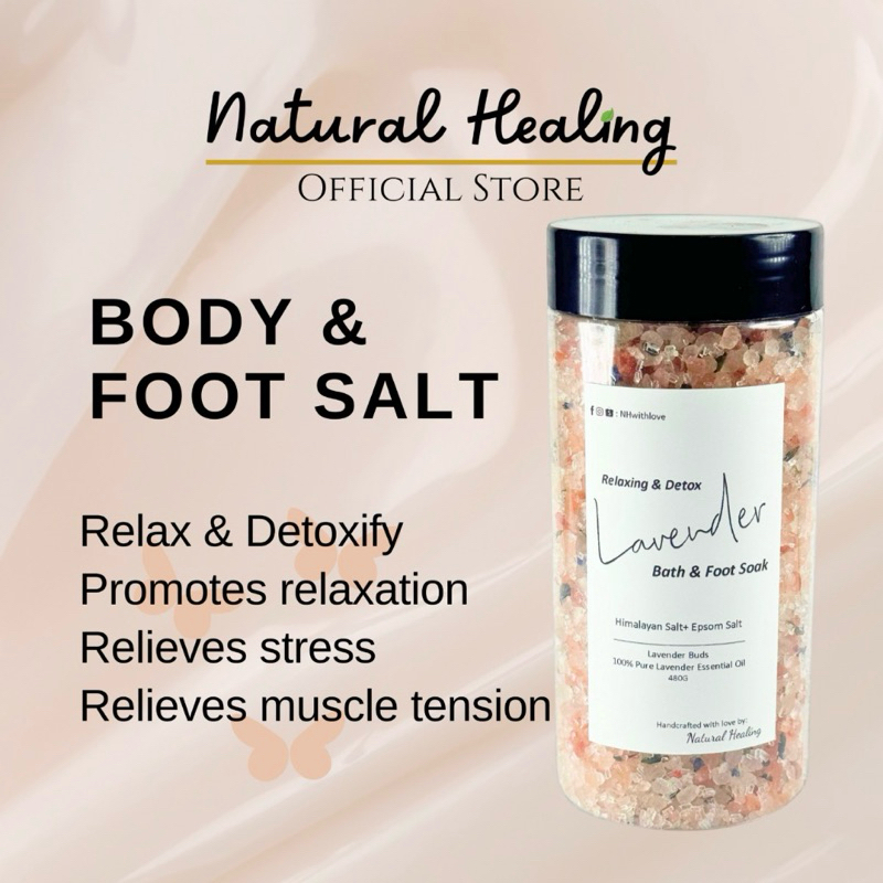 NATURAL HEALING Foot Spa Foot Bath Salt Epsom Salt Garam Bukit Rendam ...