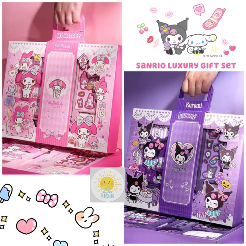 Sanrio Luxury Gift Box Set Stationery Handbook Handbook Notebook Kuromi ...