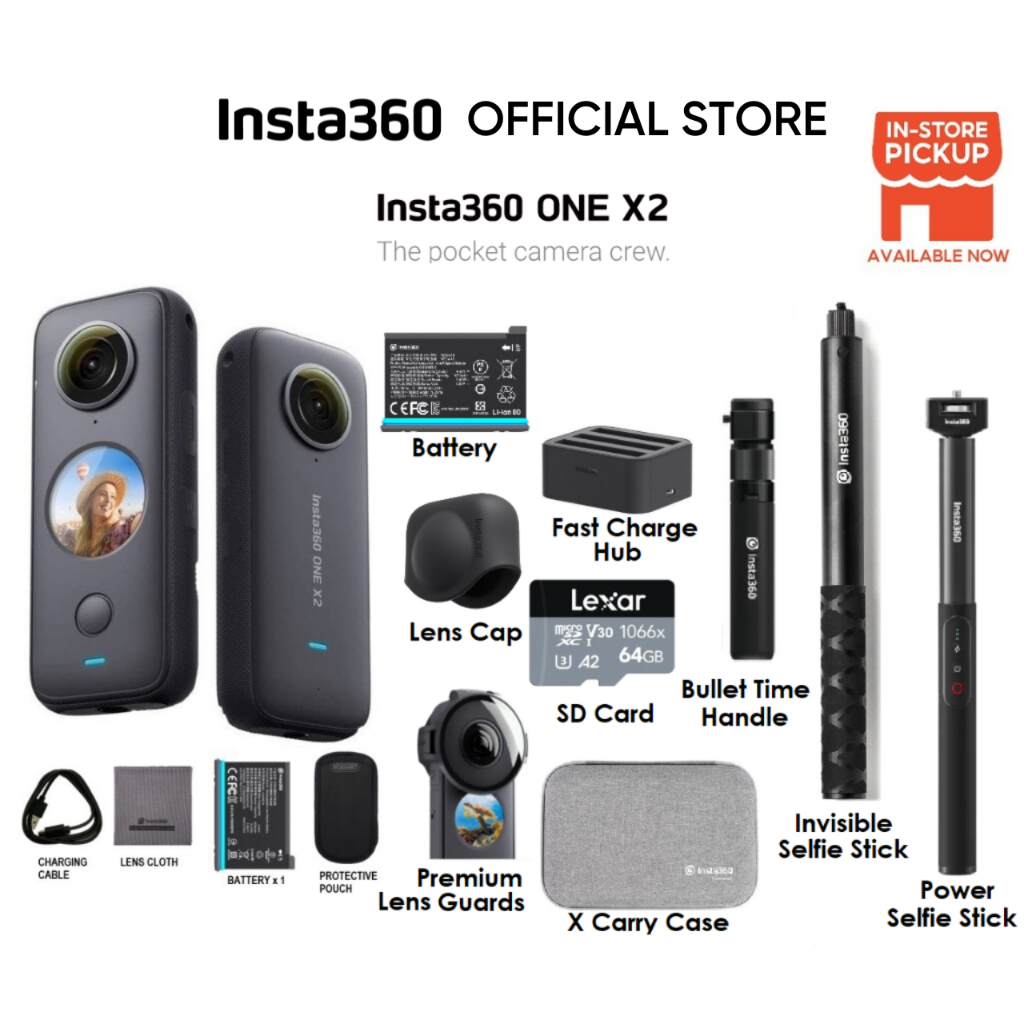 Insta360 ONE X2 Insta360 One X2 - 5.7K Dual-Mode 360 Pocket Camera