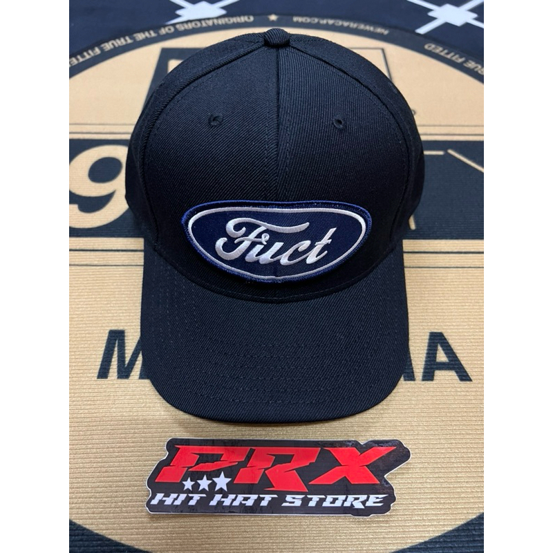 FUCT SPRING SUMMER 2024 COLLECTION HAT OVAL PARODY BLACK SNAPBACK