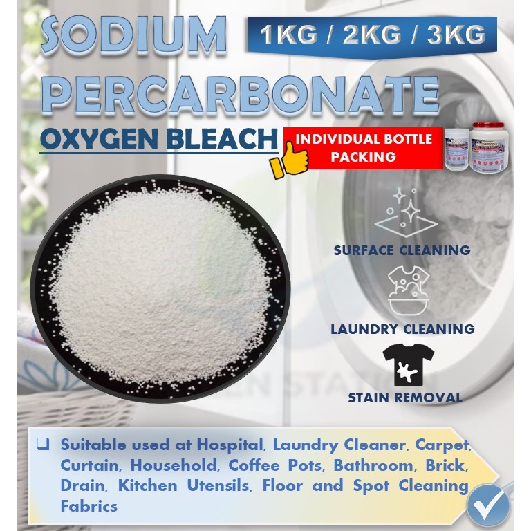 Sodium Percarbonate - Eco-Friendly Oxygen Bleach Powder, Multi-Purpose Stain Remover & Cleaner, Non-Toxic & Biodegradable | Industrial Grade Strength (1000 Grams - Foto 8
