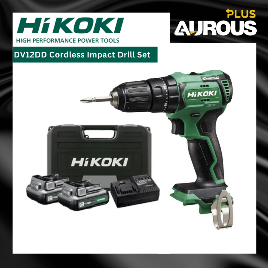 HIKOKI BRUSHLESS CORDLESS IMPACT DRILL MACHINE 38NM 12V (DV12DD ...