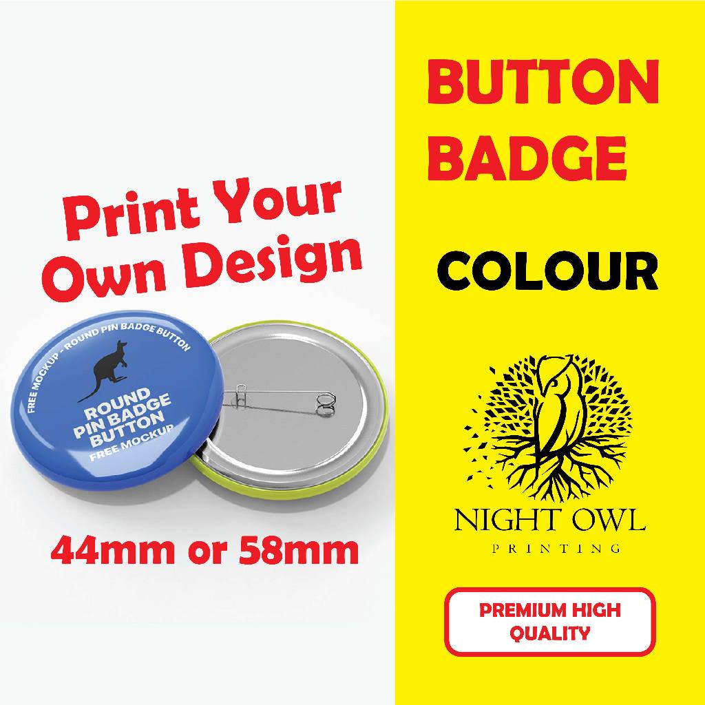 Button Badge Printing, Button Badges, Button Badges Custom | Shopee ...